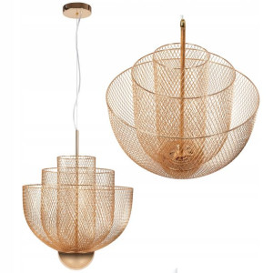 Lampa Sufitowa Wisząca Led Ażutowa Rose Gold