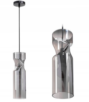 Lampa Sufitowa Wisząca Szklana Dark Przezroczysta