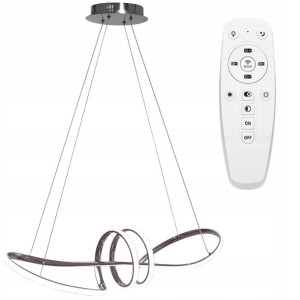 Lampa Sufitowa Wisząca Ring Nowoczesna Led + Pilot