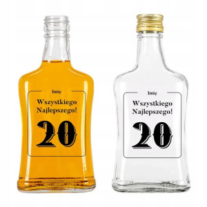 Butelka 200ml Prezent Na Urodziny Twoje Imię Mix