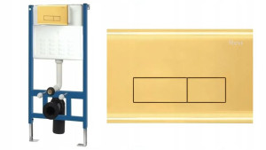 Zestaw 6W1 Slim 9Cm Stelaż Podtynkowy Wc H Gold