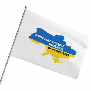 Flaga 80x50 Ukraina - Solidarni Z Ukrainą Wzory