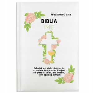 BIBLIA Pamiątka I KOMUNII ŚWIĘTEJ Twoje IMIĘ Wzory