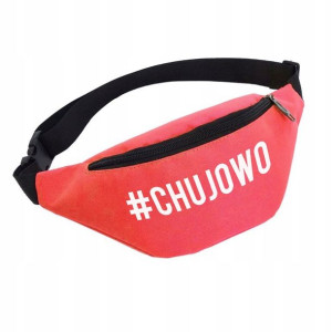 Saszetka Nerka Czerwona Czarny Zamek #CHUJOWO 01