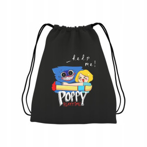 Plecak Worek Czarny Poppy Playtime Huggy Wuggy