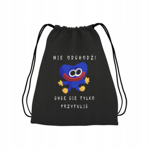 Plecak Worek Czarny Poppy Playtime Huggy Wuggy