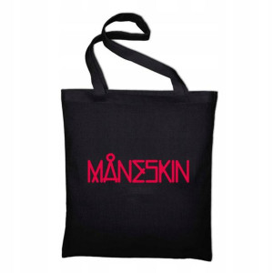 Czarna TORBA Shopper na ramię Prezent MANESKIN 02