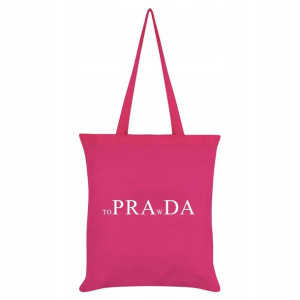 Czarna TORBA Shopper na ramię Prezent PRAwDA 01