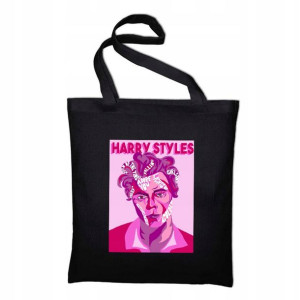 Czarna TORBA Shopper Prezent fana HARRY STYLES 07