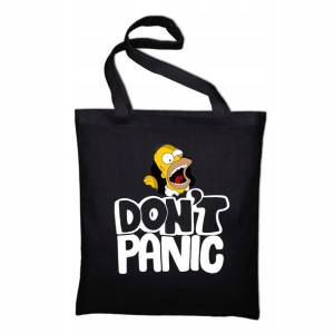 Torba Ekologiczna Czarna Don't Panic Virus Wz05