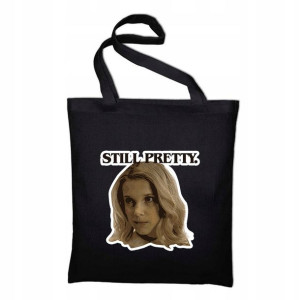 TORBA Shopper Czarna ECO STRANGER THINGS Wzory