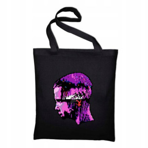 TORBA Shopper Czarna ECO STRANGER THINGS Wzory