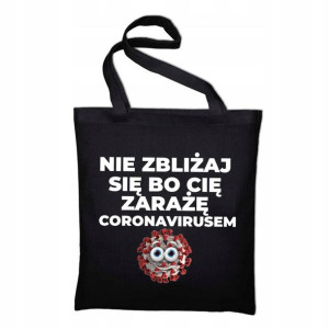 TORBA SHOPPER EKOLOGICZNA na RAMIĘ Śmieszne WZORY