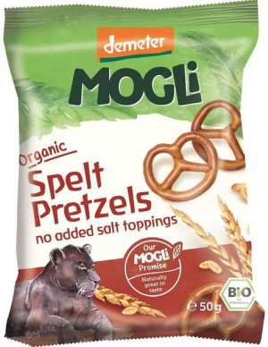 Precelki orkiszowe bez soli Demeter BIO precle 50 g - Mogli