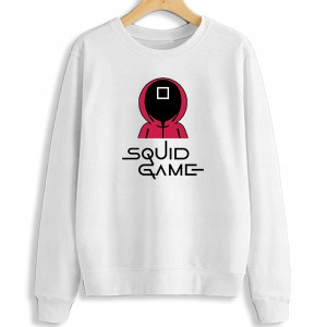 BLUZA Damska Biała M/164cm SQUID GAMES Różne WZORY