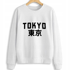 BLUZA Damska Biała S/152cm ANIME HARAJUKU STYLE