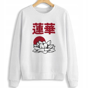 BLUZA Damska Biała S/152cm ANIME HARAJUKU STYLE