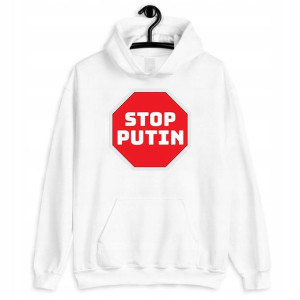 Bluza Z Kapturem Anty War Stop Wojnie Wzory - L