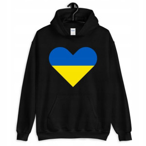 DAMSKA BLUZA Z KAPTUREM Solidarni z UKRAINĄ - XXL