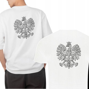 Koszulka Męska Patriotyczna Orzeł Flaga Wzory Xxl