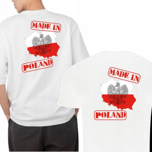 Koszulka Męska Patriotyczna Orzeł Flaga Wzory Xxl