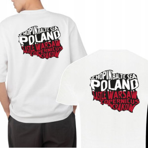 Koszulka Męska Patriotyczna Orzeł Flaga Wzory Xxl