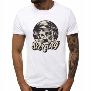 Koszulka MĘSKA T-shirt S wzór SKULL CZASZKA 13