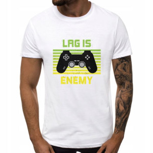 Koszulka MĘSKA T-shirt S z nadrukiem wzór GAMER 04