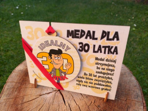 Medal dla mężczyzny na 30 urodziny. Prezent !