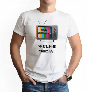 Koszulka Męska Xxl Biała Anty-pis Wolne Media 06