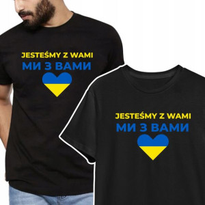 Koszulka Solidarni Z Ukrainą Stop War Wzory - 3xl