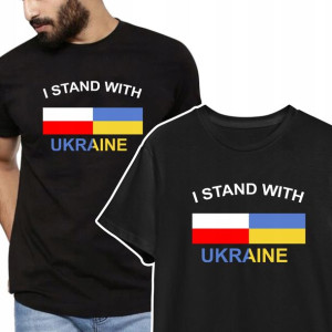Koszulka Solidarni Z Ukrainą Stop War Wzory - M