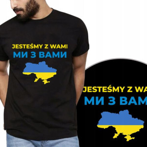 Koszulka Solidarni Z Ukrainą Stop War Wzory - M