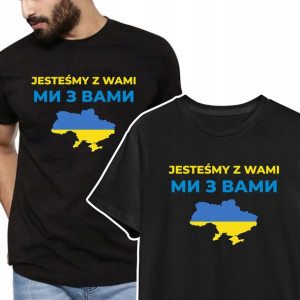 Koszulka Solidarni Z Ukrainą Stop War Wzory - S