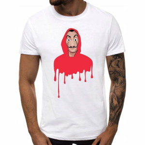 Koszulka T-shirt M BIAŁY Męska DOM Z PAPIERU 01