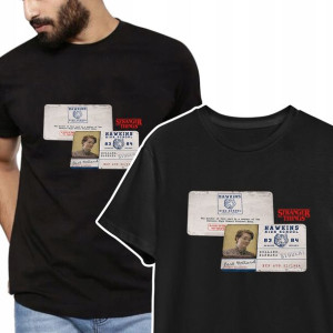 KOSZULKA T-shirt Męski STRANGER THINGS Wzory - 3XL