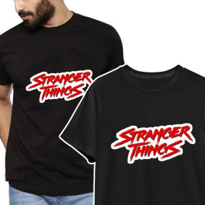 KOSZULKA T-shirt Męski STRANGER THINGS Wzory - XL