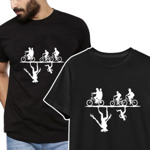 KOSZULKA T-shirt Męski STRANGER THINGS Wzory - XXL