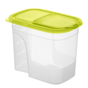 Pojemnik Na Żywność 2,2l Ryż Mąkę Cukier Otwór