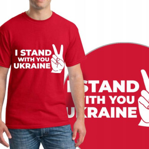 Koszulka Wolna Ukraina Stop Wars Anty War Xxl