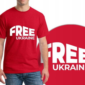 Koszulka Wolna Ukraina Stop Wojnie Anty War - M