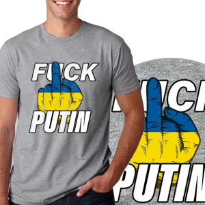 Koszulka Wolna Ukraina Stop Wojnie Anty War - M
