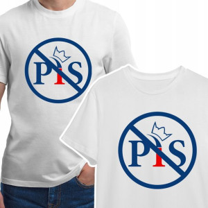 Modny T-shirt KOSZULKA Męska Wzór ANTY PIS - XL