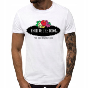 T-SHIRT roz: XL Biały Męski FRUIT OF THE LOOM 04