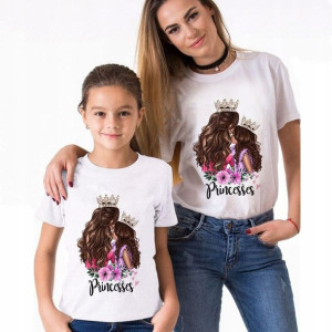 Zestaw Koszulek dla Córki i Mamy Prezent Biała