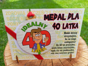 Medal dla mężczyzny na 40 urodziny. Prezent !