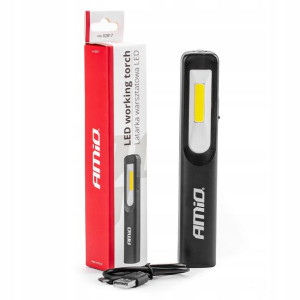 Wt07 | Lampa Latarka Warsztatowa Cob 200lm Aku Usb
