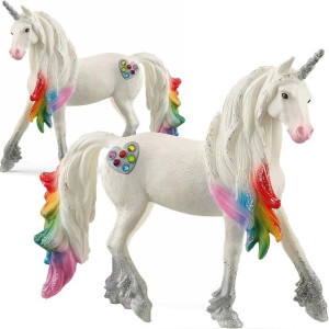Schleich Tęczowy Jednorożec Ogier Figurka Bayala 70725