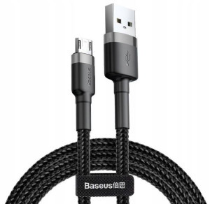 Kabel USB do micro USB 100 cm szaro-czarny