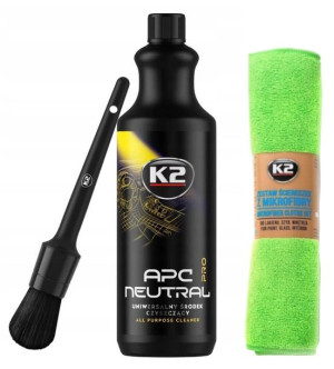 K2 Purio Pro Pędzel Ścierki Czyszczenie Plastików